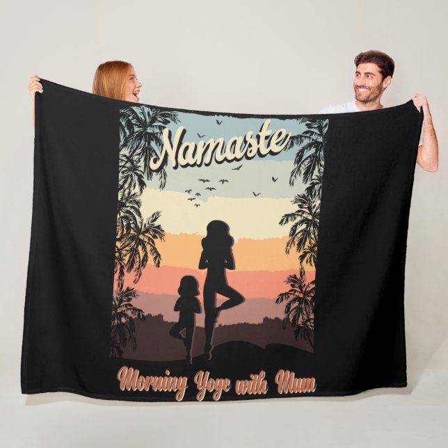 Cobertor De Velo yoga matinal com mãe (In Situ)