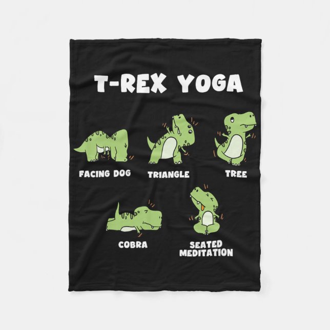 Cobertor De Velo Yoga T-rex  (Frente)