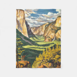 Cobertor De Velo Yosemite Viagem Art