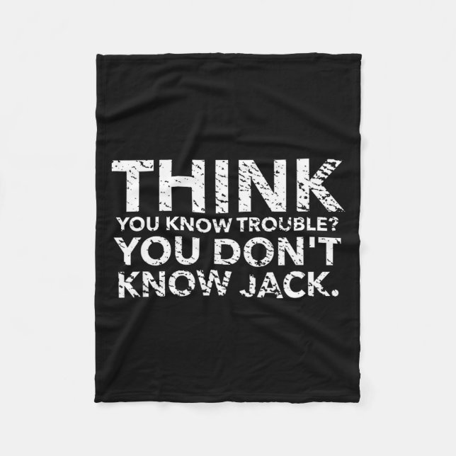 Cobertor De Velo You Don't Know Jack  (Frente)