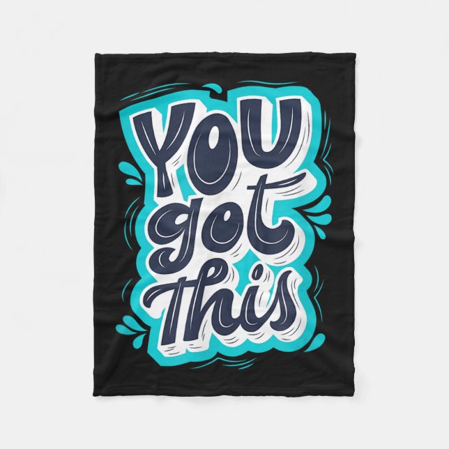 Cobertor De Velo You Got This Insrational Motivational Quote Saying (Frente)