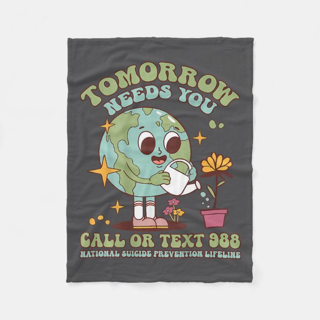 Cobertor De Velo You Suicide Awareness Mental Health S  (Frente)