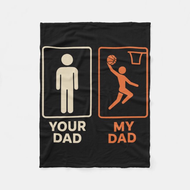 Cobertor De Velo Your Dad My Dad Sketll Dunk Daughter Son Father's  (Frente)