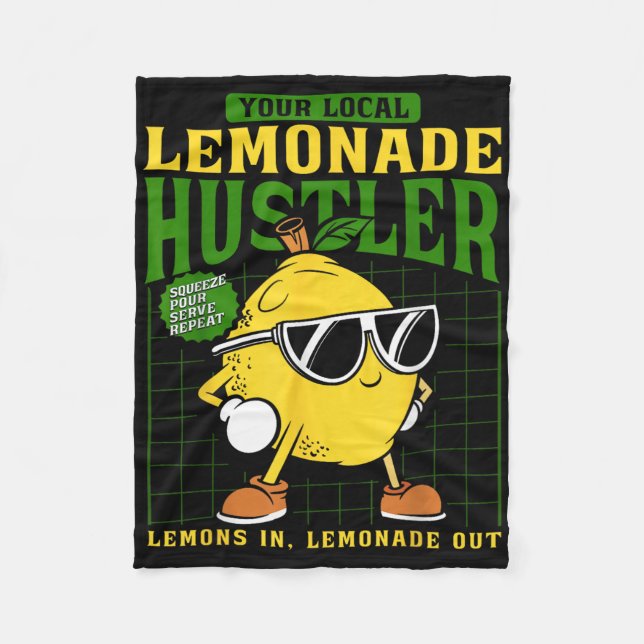 Cobertor De Velo Your Local Lemonade Hustler Funny Lemon Stand Boss (Frente)