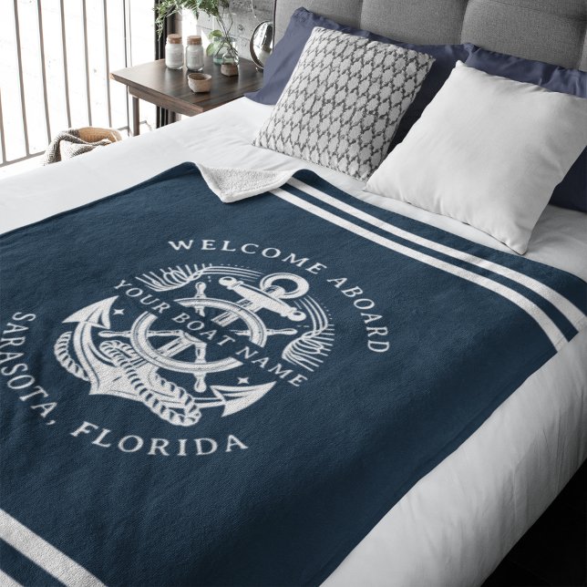 Cobertor De Velo Your Name of Boat Ancient Anchor (Criador carregado)