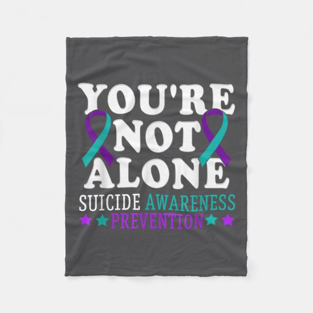 Cobertor De Velo You're Not Alone Depression Suicide Prevention Awa (Frente)