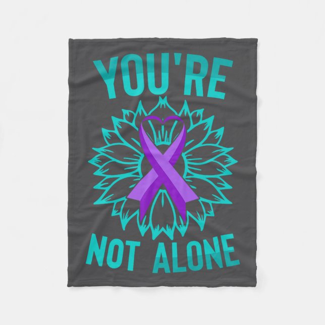 Cobertor De Velo Youre Not Alone Premium  (Frente)