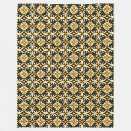 Cobertor De Velo Yuletide Dourado Glimmer Fleece Blanket