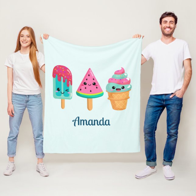 Cobertor De Velo Yummy Sorvete Trio Summer Vibe (In Situ)