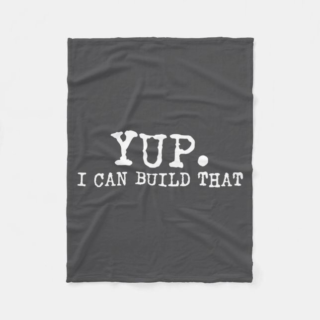 Cobertor De Velo Yup I Can Build That Funny Woodworking Carpenter Q (Frente)