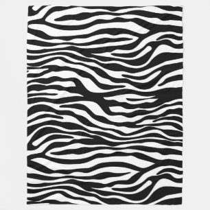 Cobertor De Velo Zebra listra padrão preto & branco + suas ideias