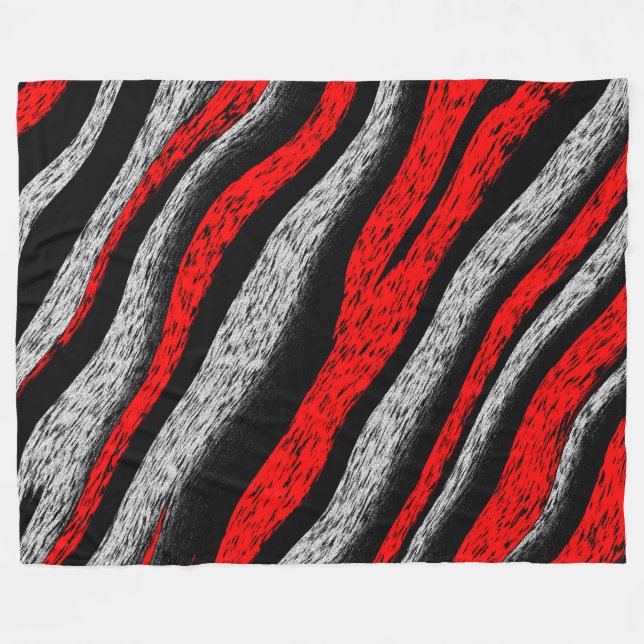 Cobertor De Velo Zebra Pattern (Frente (Horizontal))