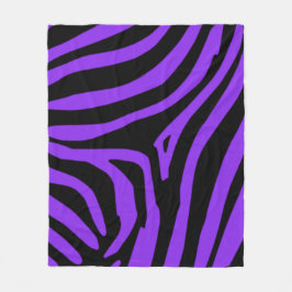 Cobertor De Velo Zebra roxa