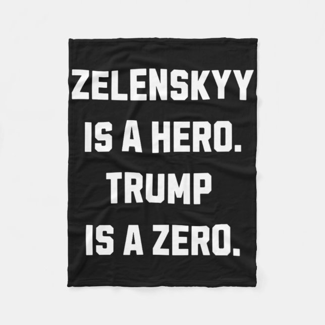 Cobertor De Velo Zelenskyy É Um Herói.  (Frente)