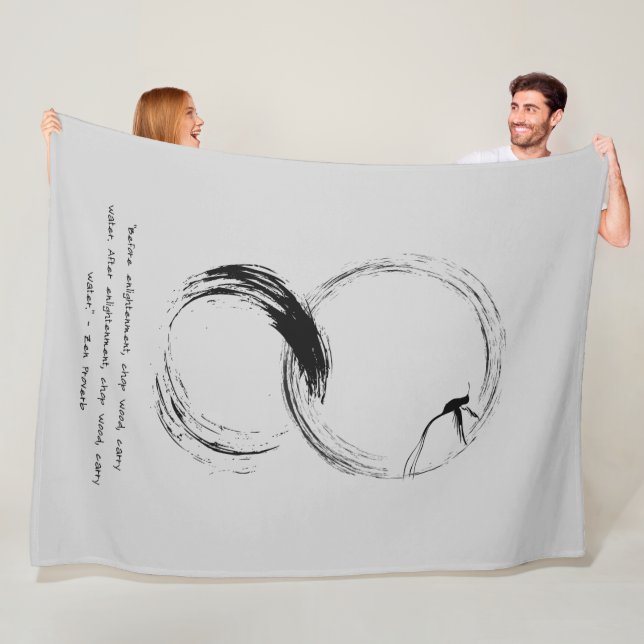 Cobertor De Velo Zen Citação: Sabedoria e Meditação (In Situ)