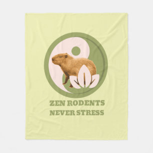 Cobertor De Velo Zen Rodents Nunca Stress Capybara
