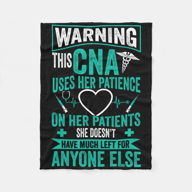 Cobertor De Velo Zertifizierte Pflegeistentin Geschenk Cna Nurse (Frente)