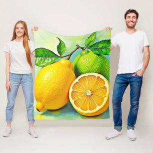 Cobertor De Velo Zesty Citrus Burst of Sunshine Design