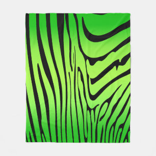 Cobertor De Velo Zesty Zebra Green