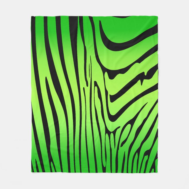 Cobertor De Velo Zesty Zebra Green (Frente)