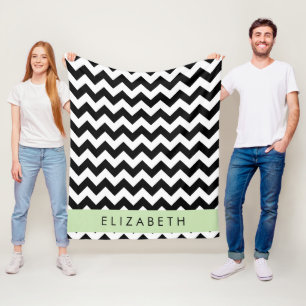 Cobertor De Velo Zigzag preto-e-branco, padrão Chevron, seu nome