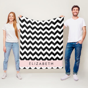 Cobertor De Velo Zigzag preto-e-branco, padrão Chevron, seu nome