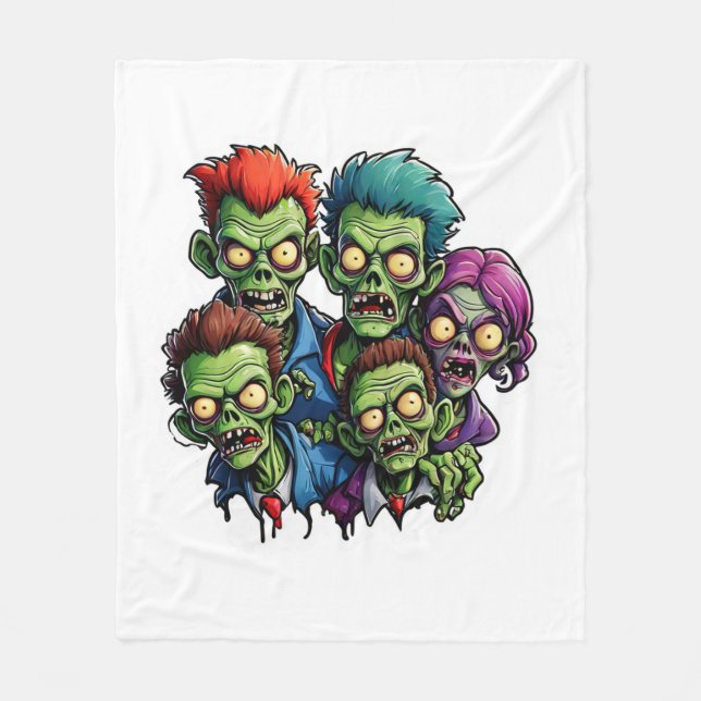 Cobertor De Velo Zombie Apocalypse (Frente)
