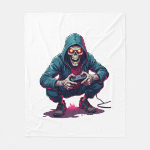 Cobertor De Velo Zombie Gamer - Camisa de jogos de Dia de as Bruxas