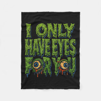 Cobertor De Velo Zombie “only Eyes For You” Horror Valentine Creepy