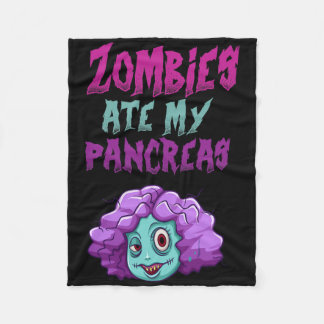 Cobertor De Velo Zombies Comeram Meu Pâncreas T1d Diabetes Tipo 1 G
