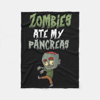 Cobertor De Velo Zombies Comeram Meu Pâncreas T1d Menina Com Diabet