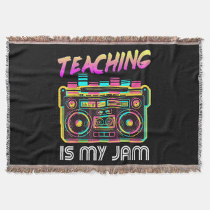 Cobertor De Volta à Escola Retro Ensino é Minha Paixão 80s