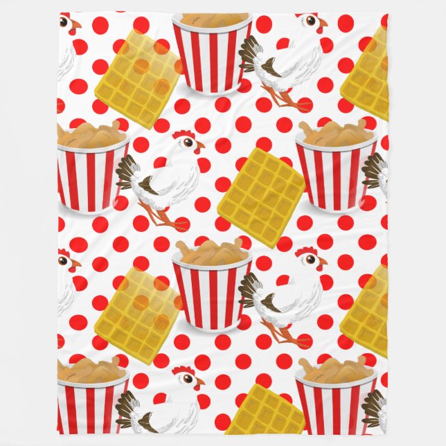 cobertor de waffles de frango (Frente)
