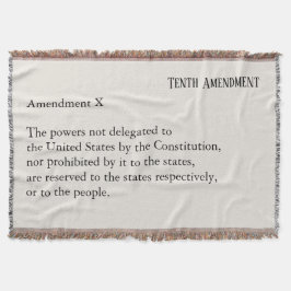 Cobertor Décima Emenda Constituição Lei de Direitos