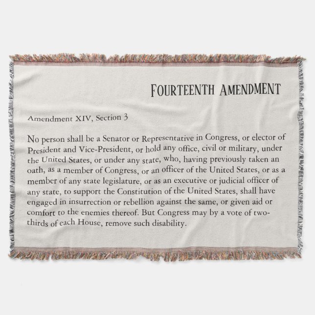 Cobertor Décima quarta alteração, Seção 3 (Frente)