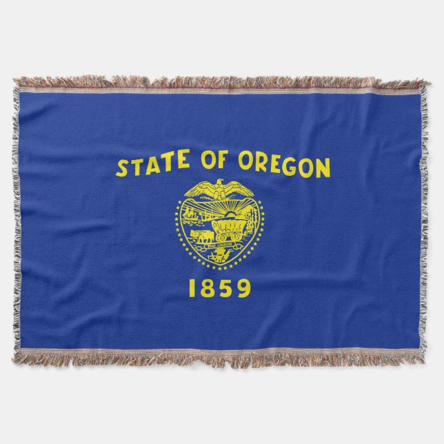 Cobertor Decor de Design de Sinalizador do Estado do Oregon (Frente)