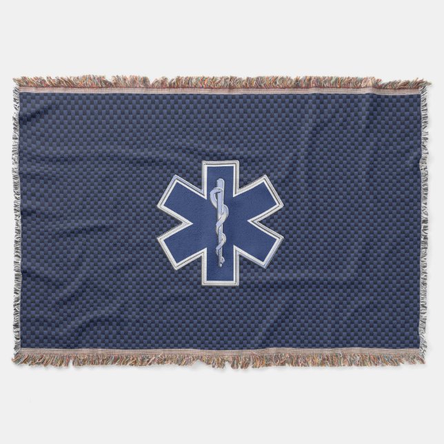 Cobertor Decor S Médico de Emergência Paramédica Estrela da (Frente)