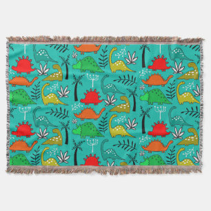 Cobertor Decoração de Berçário de Dinossauro para Crianças