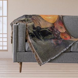 Cobertor Decorações do outono sobre Mesa, Abóbora, Fruta, B
