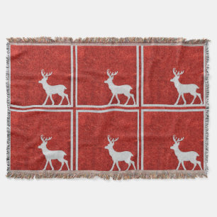 Cobertor Deer Rustic Cabin Natal Blanket Throw