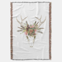 Deer Skull e Flores