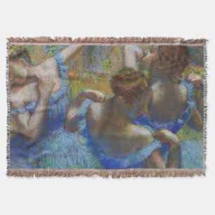 Cobertor Degas Bailarinas Azuis Pastel Obra-Prima de Arte