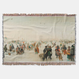 Cobertor Desfrutando o Gelo Perto da Cidade 1620 Hendrick A