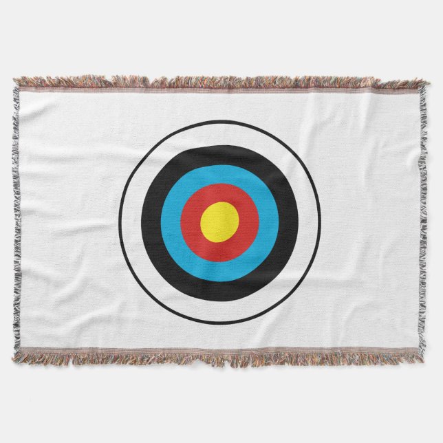 Cobertor Design de Alvo Bullseye (Frente)
