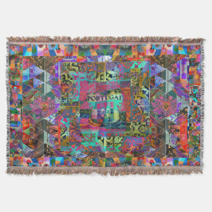 Cobertor Design de arte popular portuguesa