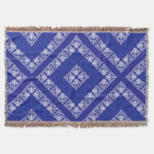 Cobertor Design de Bandana Azul (Frente)