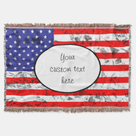 Cobertor Design de Bandeira Americana Patriótica