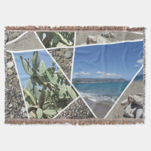 Cobertor Design de Colagem Mediterrânica