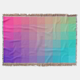 Cobertor Design de gradação de cores do arco-íris coloridas