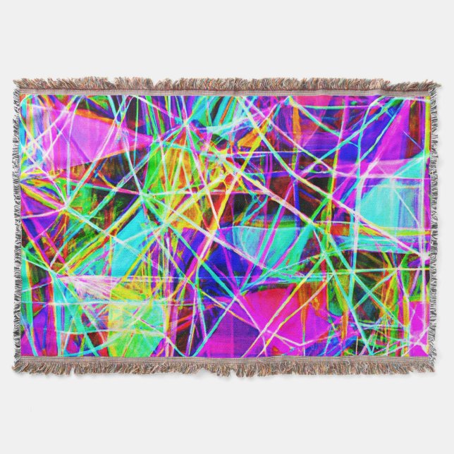 Cobertor Design de padrão de Abstrato vibrante (Frente)